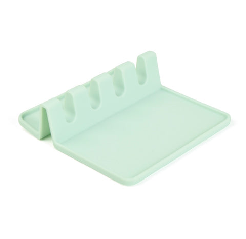 Mint Silicone Utensil Rest
