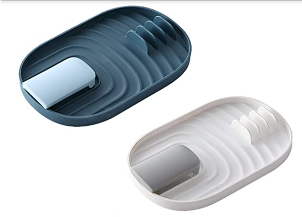 Blue Plastic Utensil Rest